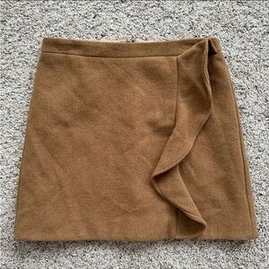J Crew Mercantile tan wool skirt size 4